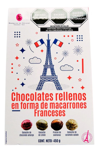 Chocolates Franceses En Forma De Macarrones Rellenos Ganache