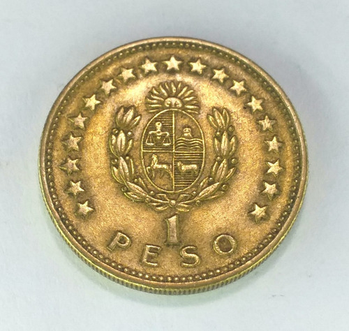 Antigua Moneda De 1 Peso Uruguay 1960 Artigas