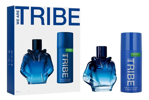 Set Perfume Benetton Tribe Edt 90ml + Desodorante Original