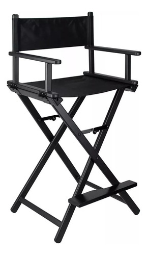 Silla Tipo Director Maquillaje Portátil Estudio Plegable