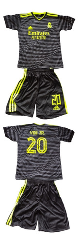 Imagen 3 de 10 de Uniformes De Fútbol P/niños, Real Madrid, Barcelona, City...