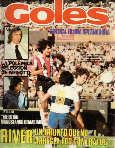Revista Goles 1578 27 Mar 1979 Rosario Central River