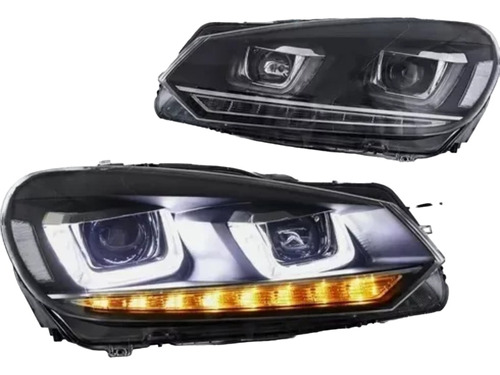 Faros Led Drl Secuencial Golf Mk6 2010 2011 2012 2013