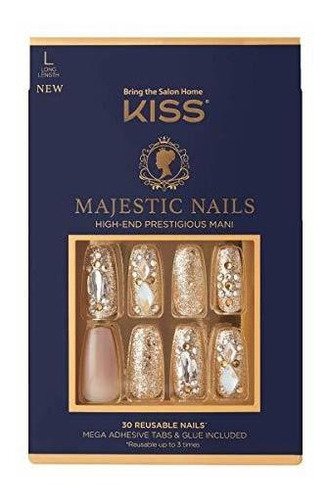 Kits De Uñas De Acrílico Kiss Majestic Nails- My Crown