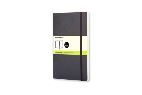 Moleskine Classic Soft Cover Notebook, Plain, Pocket  (7141)