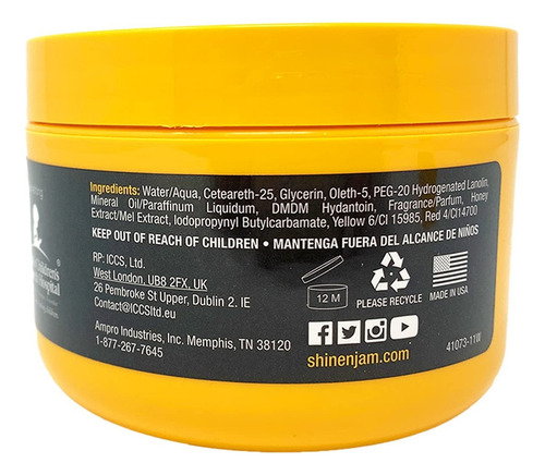 Shine 'n Jam Ampro Shine 'n Jam - Fijación Extra 8 Oz. (pack