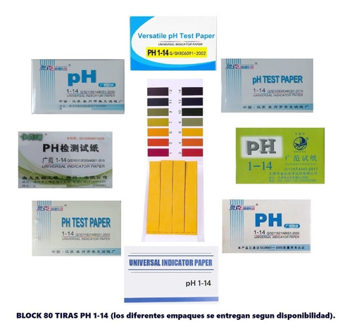 Medidor De Ph - Pack 400 Tiras - Test Rango 1 A 14 - Phmetro
