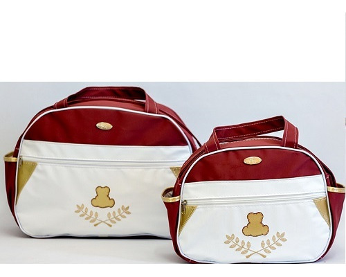 Kit Bolsa Maternidade Basic Oval Vermelho Fofokits
