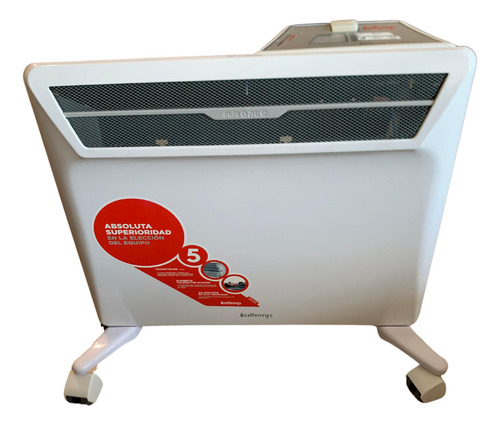 Calefactor Wally Inverter 1000w Bajo Consumo Blanco