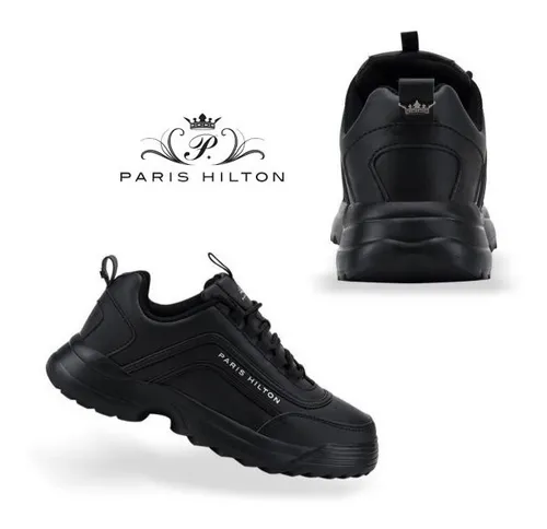 Tenis Negro Casual Para Dama Paris Hilton 5zf5 Original