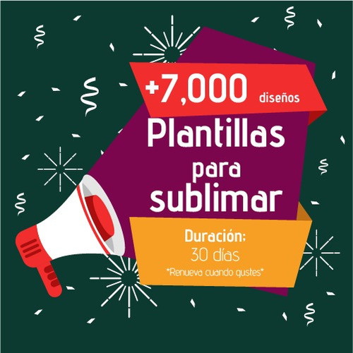 Plantillas Para Sublimas. Mas De 7000 Diseños Para Sublimar