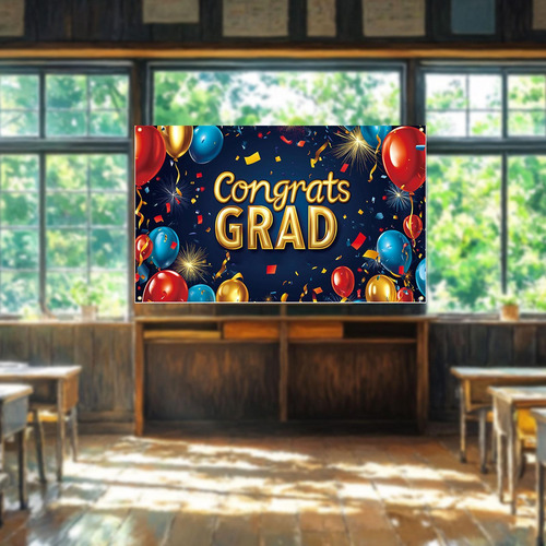 Gran Pancarta De Felicitaciones De Graduación, Decoración