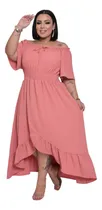 Comprar Vestido Longo Feminino Plus Size Ciganinha Moda Evangélica