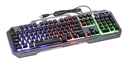 Teclado Gamer Retroiluminado Led Rgb Español Usb Pc Ps4 Xbox