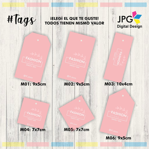 Kit Emprendedor: 100 Tarjetas 100 Tags 100 Stickers + Diseño