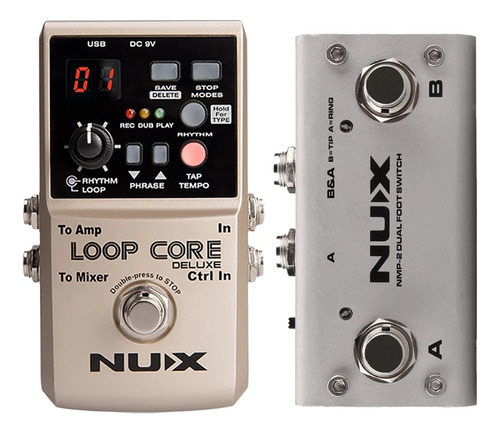 Pedal De Looper Nux Loop Core Deluxe True Bypass Metal