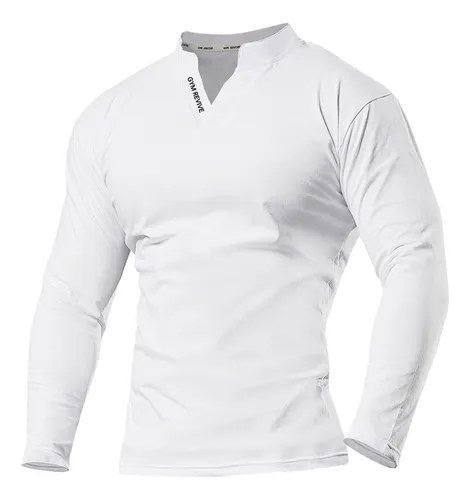 Playera T rmica Slim Fit De Manga Larga Para Hombre Algod n