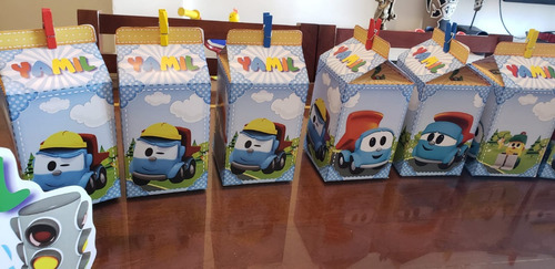 Kit Leo El Camión Cajas Milk Box Imprimibles
