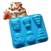 Comprar Molde De Silicon Navidad Para Reposteria, Jabon, Gelatinas