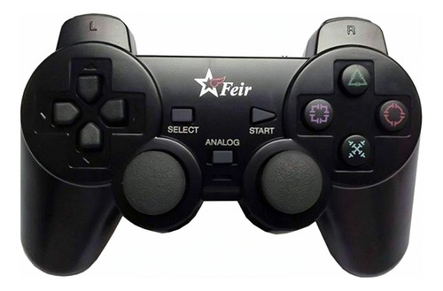 Controle joystick sem fio Feir FR-204 preto