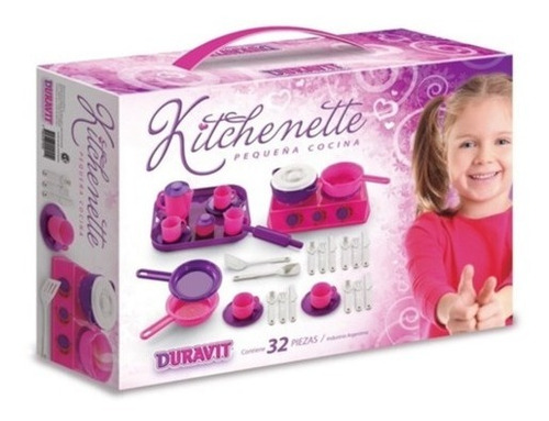 Kitchenette Set Juego Cocina 32 Piezas Juguete Duravit 615