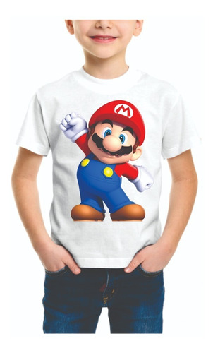 Remeras Sublimadas Modal Mario Bross Luigi