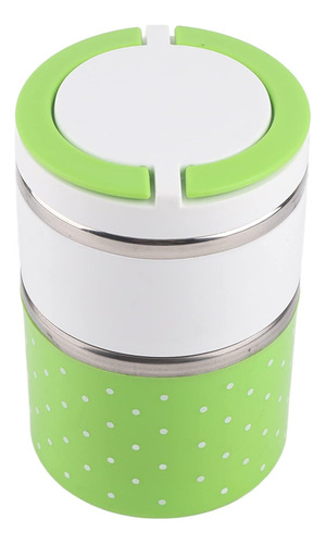 2-tier Bento Box Stainless Steel Insulated Lunch Box Double