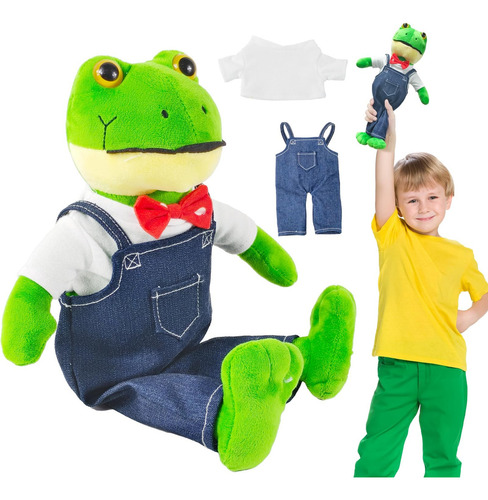 Peluche Rana Rhenne Rene Juguete,compañero De Juego De Niños Suave,muñecas De Peluche Con Materiales De Alta Calidad,muñeca De Rana Kawaii 30cm,los Mejores Regalos De Navidad Para Niños Y Niñas.