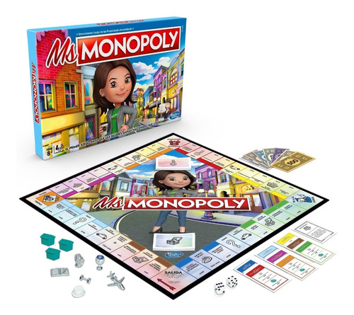 Miss Monopoly Hasbro Gaming E8424 Juego De Mesa