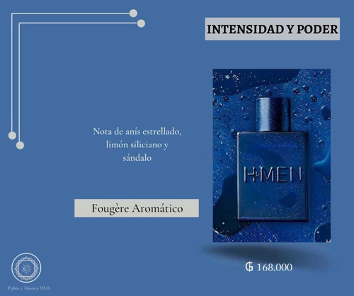 Imagen 1 de 1 de Fragancia Deo Cologne H-men Fougère Aromático