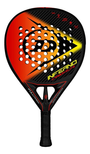 Paleta Dunlop Inferno Carbón Elite Color Negro