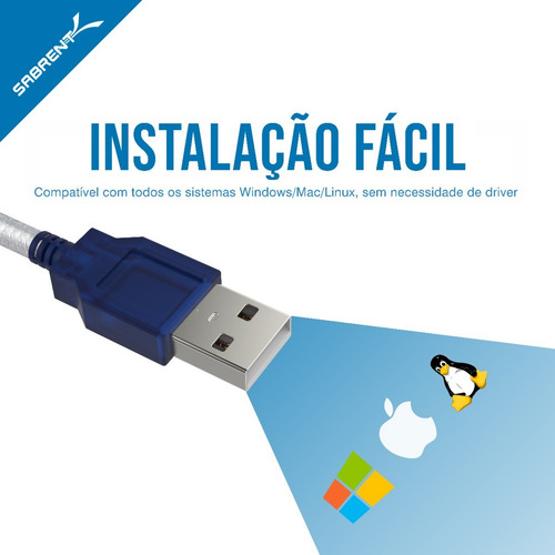 Cable convertidor Sabrent Serial Rs-232 de 9 pines a USB 2.0