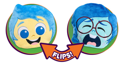 Inside Out 2 Flip-a-mood Peluche Reversible Alegria/tristeza