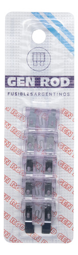 10 Fusibles Ficha Plana Tipo Automotor 3a (violeta) 18.4x5.1