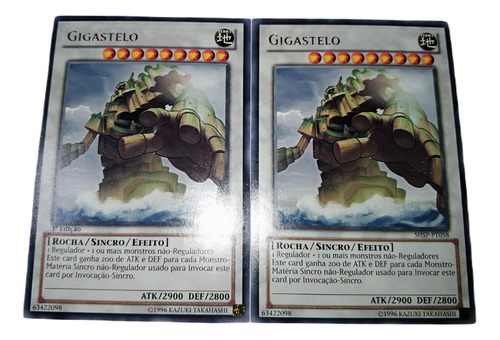 Yugioh 2x  Giganticastle Raro Em Português 