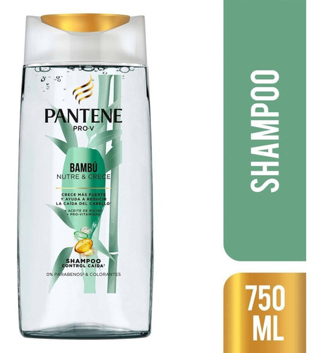 Shampoo Pantene Pro-v Control Caída Bambú De 750 Ml