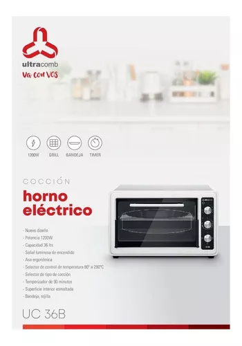 Horno De Mesa Eléctrico Ultracomb UC-36B - Ultracomb