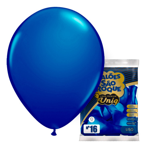 Balão Uniq Nº 16 Balões São Roque Bexiga Linha Profissional Cor Bege/nude Liso