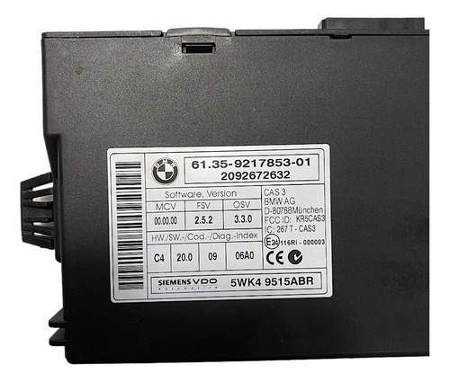 Módulo Ecu Bmw 118i 2.0 16v 2010 921785301 (Usado)