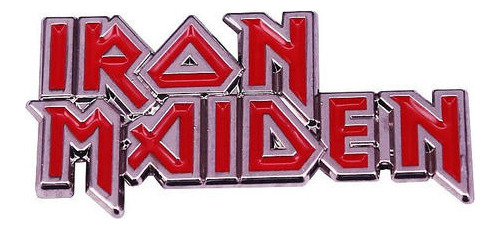 Piocha Pin Broche Logo Iron Maiden Bandas De Rock