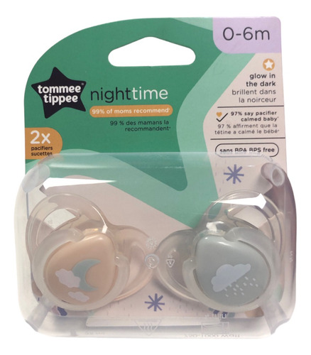 Chupete Nightime Tommee Tippee 0-6m/6-18m/18-36m Surtido