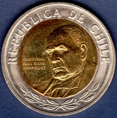 500 Pesos 2008 Moneda De Chile Cardenal Raúl Silva Henríquez