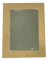 Comprar Combo Madera Mdf Rectangulo 30 Cm + Espejo 20 Cm Mosaiquismo