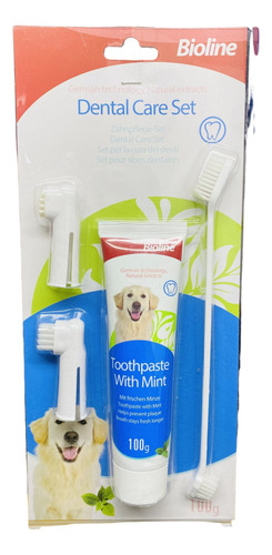 Kit Set Pasta Dental Mascota Mas Cepillos Para Perros