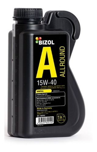 Aceite Mineral 15w-40 - Bizol (1 Litro)