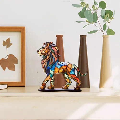 Z Decoración De Escritorio Con Animales De Metal Grafiti,