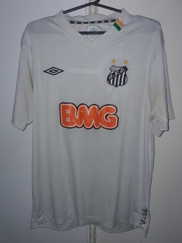 Camiseta Umbro Santos Brasil Blanca #10 Talle L