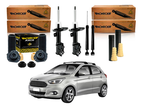 Kit Amortecedor Dianteiro Traseiro Axios, Ford Ka 1.0 2016