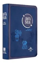 Comprar Biblia Reina Valera 1960 Letra Mayor Conc Azul Canto Plata