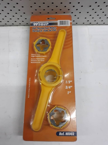 Juego De Tarraja Plastico Marca Wequp 1/2 - 3/4 - 1